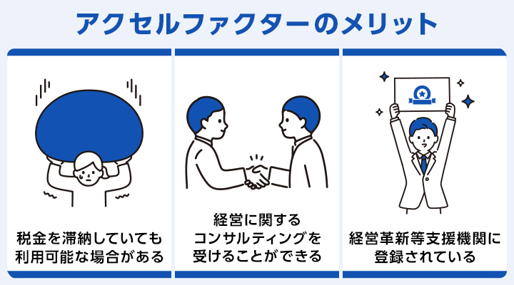 おすすめのファクタリング会社のアクセルファクターのメリット